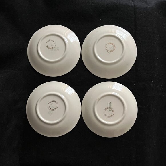 4 - Estate Vintage 22kt Hand Painted Demitasse Cups w/Saucers - Picture 4 of 11